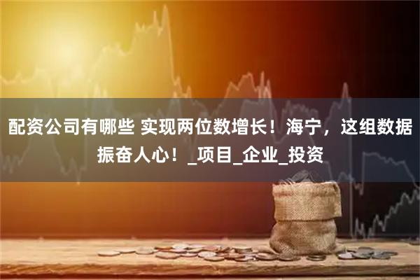 配资公司有哪些 实现两位数增长！海宁，这组数据振奋人心！_项目_企业_投资