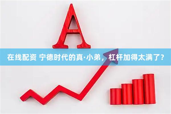 在线配资 宁德时代的真·小弟，杠杆加得太满了？